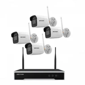 VIDOESURVEILLANCE WIFI NVR-4 CAMÉRAS BULLET 4MP