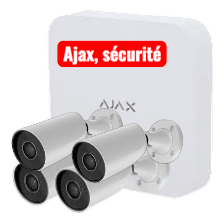 Kit vidéosurveillance IP – 4 caméras Ajax