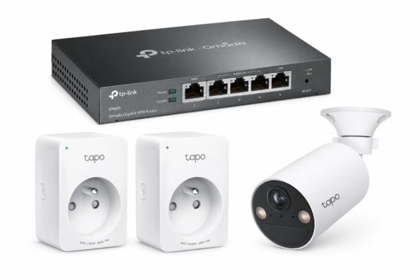 Pack Smart Home TP-Link Tapo – Routeur VPN, 2 Prises Connectées Wi-Fi et Caméra Intérieure Connectée