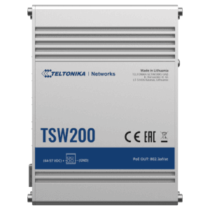 Teltonika TSW200 – Switch industriel PoE+ 8 ports Gigabit et 2 ports SFP