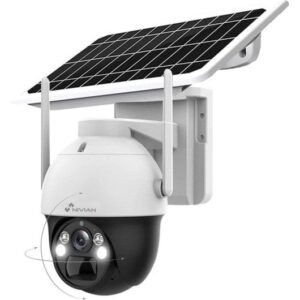 Caméra IP PTZ 4G Nivian 3 MP 2K IR 30 m 4 mm solaire – NV-CAM02S-SOLAR4G