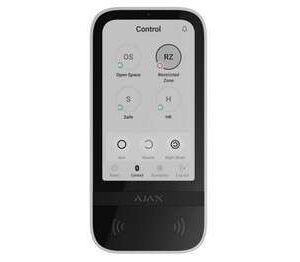 Clavier sans fil avec écran tactile , lecteur intégré - Blanc – Ajax KEYPAD TOUCHSCREEN W