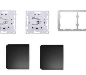 Double interrupteur intelligent à 2 voies - Noir. – Ajax LIGHTSWITCH2 2W-B