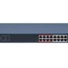 Switch 16 ports PoE 10/100 Mbps + uplink combo 2x RJ45 / 2 SFP Gbit - manageable – Hikvision DS-3E1318P-EI(B)