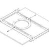 Anneau en C et rails pour monter un HP LC1 sur une dalle f – Bosch LM1-TB