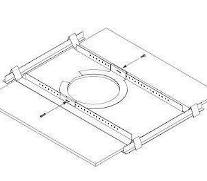 Anneau en C et rails pour monter un HP LC1 sur une dalle f – Bosch LM1-TB