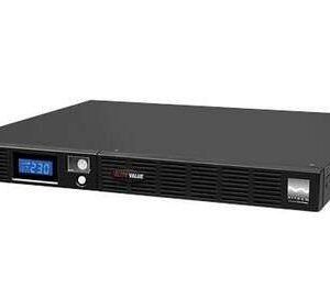 Onduleur LINE INTERACTIF RACK 600VA/360W - 6 prises IEC – Nitram Elite Value 600ELCD RM1U