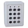Clavier Digicode SU2 Gris, 2 relais, touches rétro-éclairées, IP65, 12/24 ac/dc – Acie SU2-BASIC-G