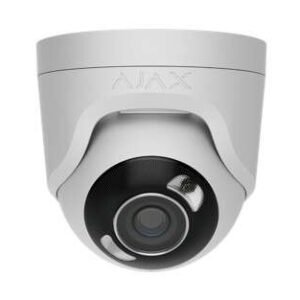 Caméra Turret IP filaire, 5Mp, IA, Obj 2,8mm, IR hybride - Blanc – Ajax TURRET HL 5-2.8 (W)