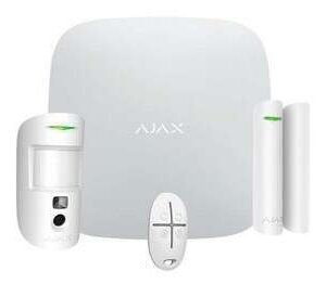 Kit avec Hub 2 (2G), MotionCam, DoorProtect et SpaceControl - Blanc – Ajax STARTER KIT 2 W_CAMHDR