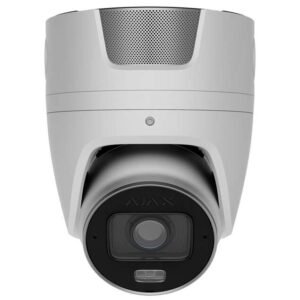 Caméra Superior Turret IP filaire, 4Mp, IA, Obj 2,8-12mm, IR hybride - Blanc – Ajax TURRET HLVF S 4MP (W)
