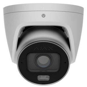 Caméra Turret IP filaire, 8Mp, IA, Obj 2,8-12mm, IR hybride - Blanc – Ajax TURRET HLVF 8MP (W)
