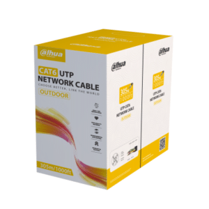 Câble réseau extérieur U/UTP noir Cat 6 - 305m – Dahua PFM920-6U-black