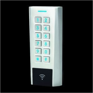 Clavier/Lecteur RFID AXK4 Métal IP66 125 KHz EM 12/24V AC/DC 999u 2R C2 – Izyx AXK420C2EM