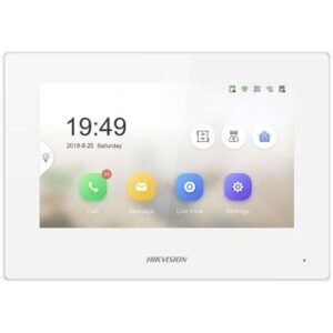 Poste intérieur vidéo IP série KH6 7'' – Hikvision DS-KH6320-WTE1(B)/White