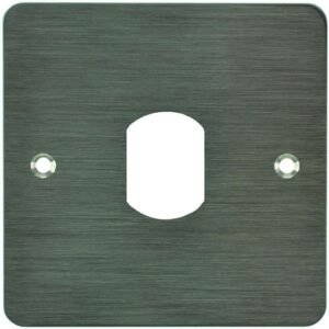 Plaque acier inoxydable 80 x 80 mm perçage tête VIGIK / T25 – Izyx SSP225VGK/T25