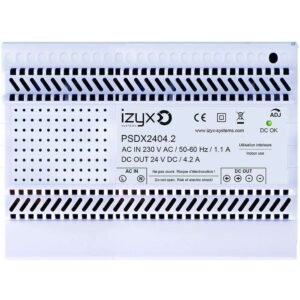 Alimentation rail DIN 7M 230V AC / 27,6V DC (24-28V) / 4,2A – Izyx PSDX2404.2