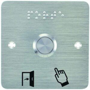 Bouton poussoir acier inox d=19 mm Contact NO+NC (V) + SSP201 – Izyx SS19P201