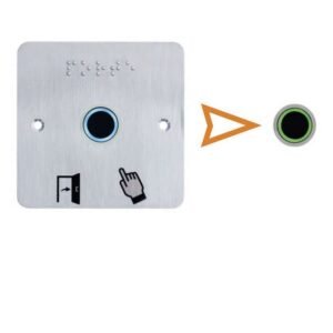 Capteur IR diam. 19 mm 12/24V DC Halo bleu/vert Buzzer Rel. temporisé + SSP201 – Izyx IRS19BP201