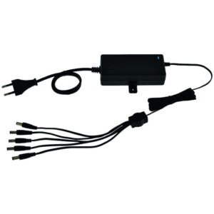Alimentation bloc table 5 voies 230V AC / 12V DC / 5A Câble 2m avec fiche DC – Izyx PST12055