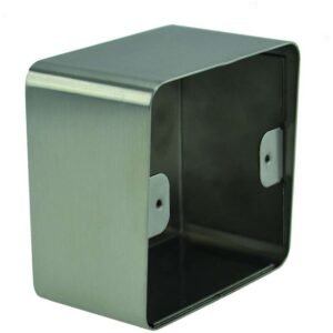 Boîtier acier inoxydable 82,5 x 82,5 x 48/52 mm pour plaque 80 x 80 mm – Izyx SSH202