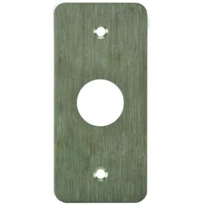 Plaque acier inoxydable 39,5 x 84,5 mm perçage diam. 19 mm – Izyx SSP100