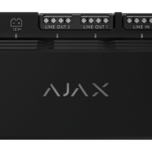 Module alim supplémentaire Superior, 75 W et 2 lignes de sortie Fibra - Noir – Ajax S-LineSupply(75W)FibraBlk