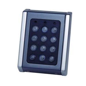 Lecteur clavier 125Khz autonome 2 relais touches poly alu gris/ch – XPR EX6P-73C
