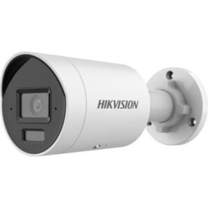 Caméra IP bullet Hikvision 8 MP 4K Smart Hybrid Light 40 m 2,8 mm PoE micro – DS-2CD2083G2-LIU