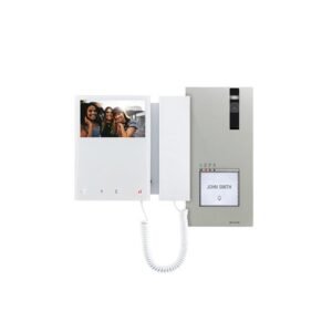 Kit visiophone couleur 2 fils Comelit platine Quadra et moniteur Mini – COMELIT CR7461M