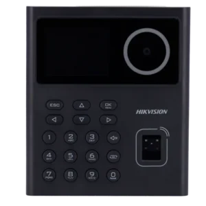 Pack contrôle d'accès porte – terminal visage / empreinte / badge Hikvision + ventouse 1000 kg