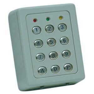 Clavier 2 Relais, 60 codes, touches métalliques , boitier ABS GRIS – Acie SU2-TME-G